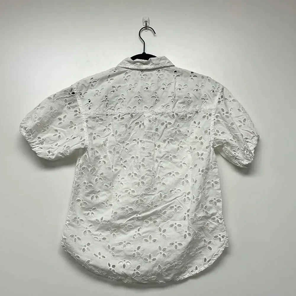 J. Crew Spring garden top in eyelet*